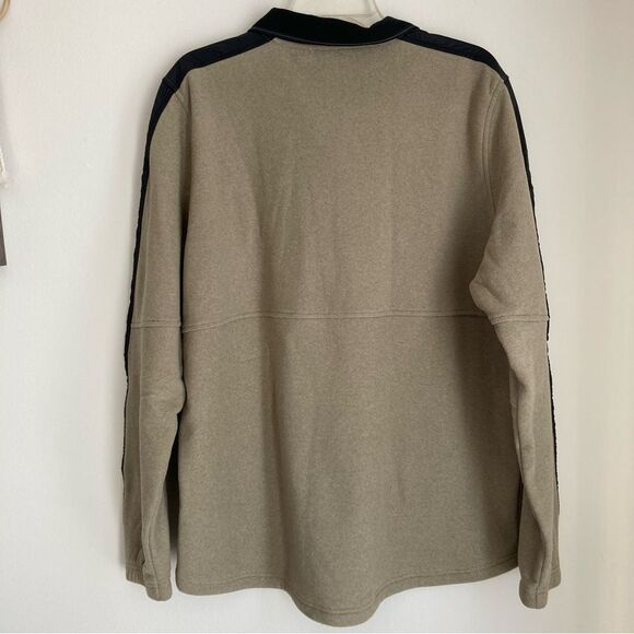 UNDER ARMOUR MENS COLDGEAR PULLOVER 1/4 ZIP JACKET TAN & BLACK Size XL - EUC! - Picture 2 of 9